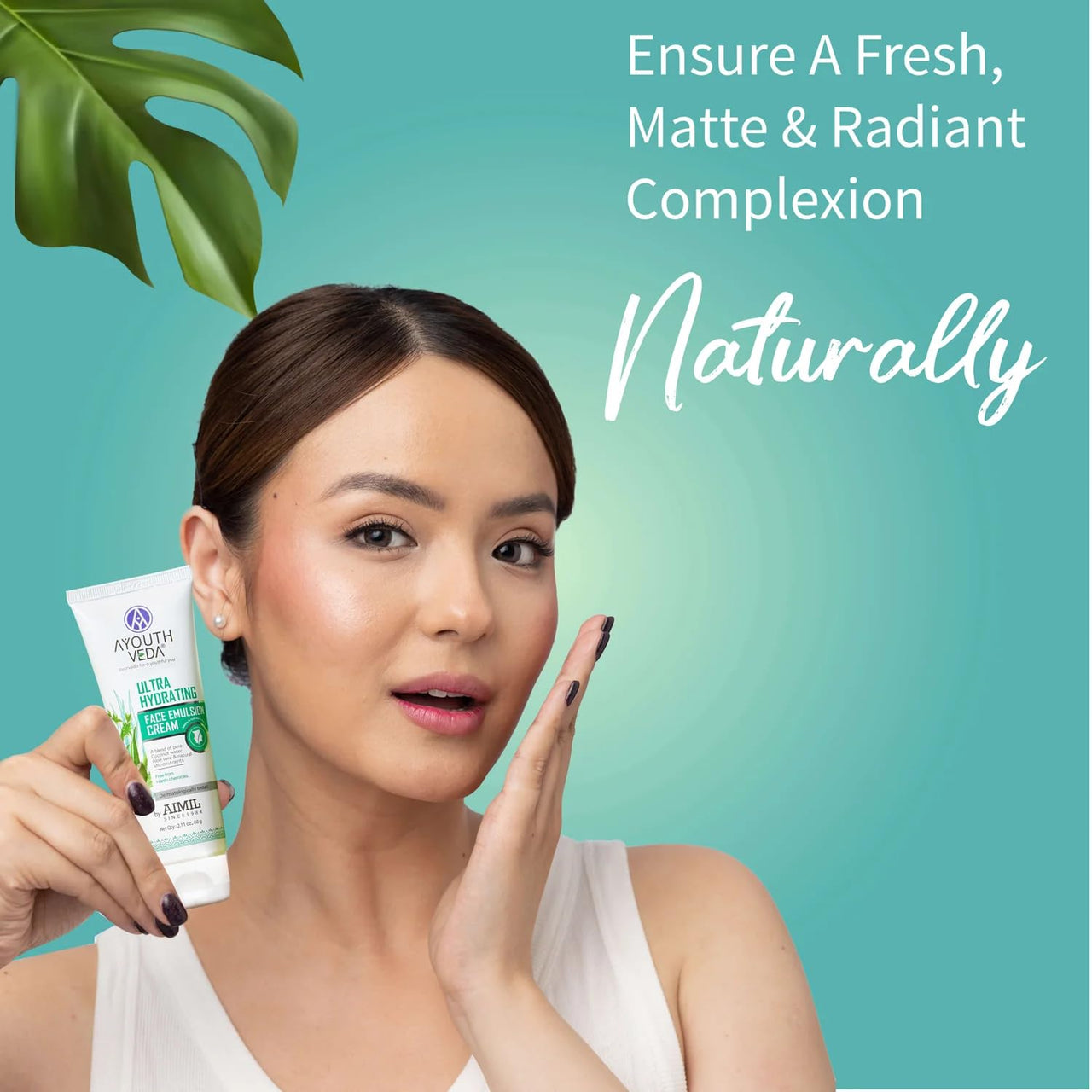 Ayouthveda Aloe Vera Bathing Soap 125g & Aloe Vera Gel 150g & Ultra Hydrating Face Emulsion Cream 60g Combo for Face, Body, Hair, Hydrates Skin without Feeling Greasy, Neem, Tulsi, Even Skin Tones