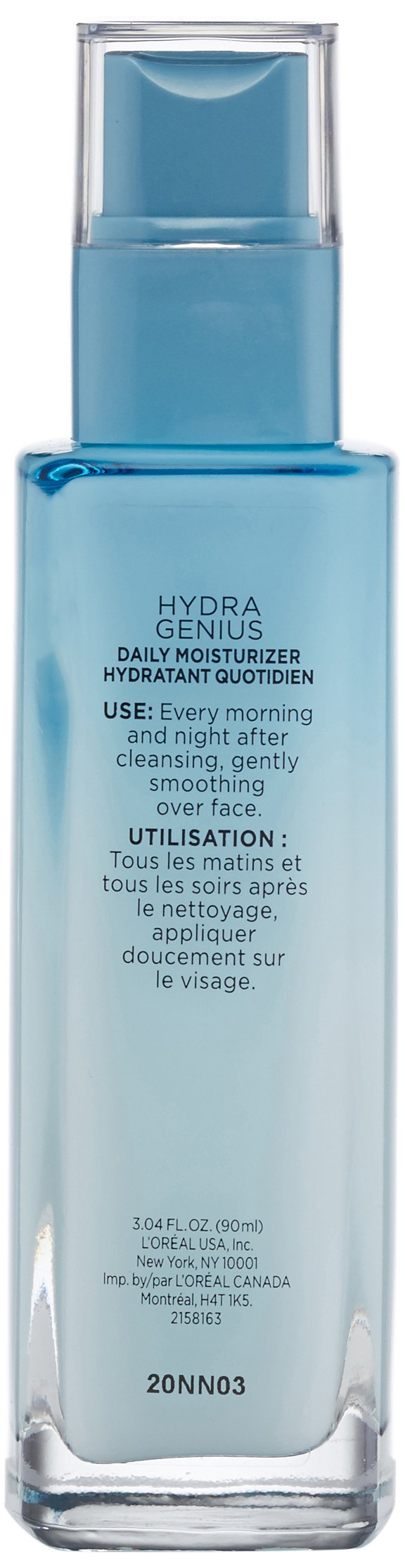 L'Oreal Paris Hyaluronic Acid Moisturizer For Face, L'Oreal Paris Skincare Hydra Genius Daily Liquid Care Oil Free Face Moisturizer For Normal To Dry Skin With Aloe Water And Hyaluronic, 90Ml