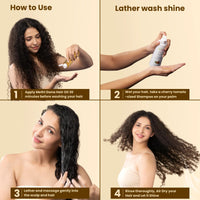 La Pink Methi Dana 8-in-1 Anti Hair Fall Shampoo | Strengthens Roots, Boosts Volume & Reduces Hair Fall | 100% Microplastic-Free | For Men & Women, All Hair Types | 250ml