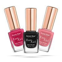 Seven Seas Easy Gel Nail Polish | Quick Dry Gel Nail Polish, Pack of 3 (Combo-06, 30ml)