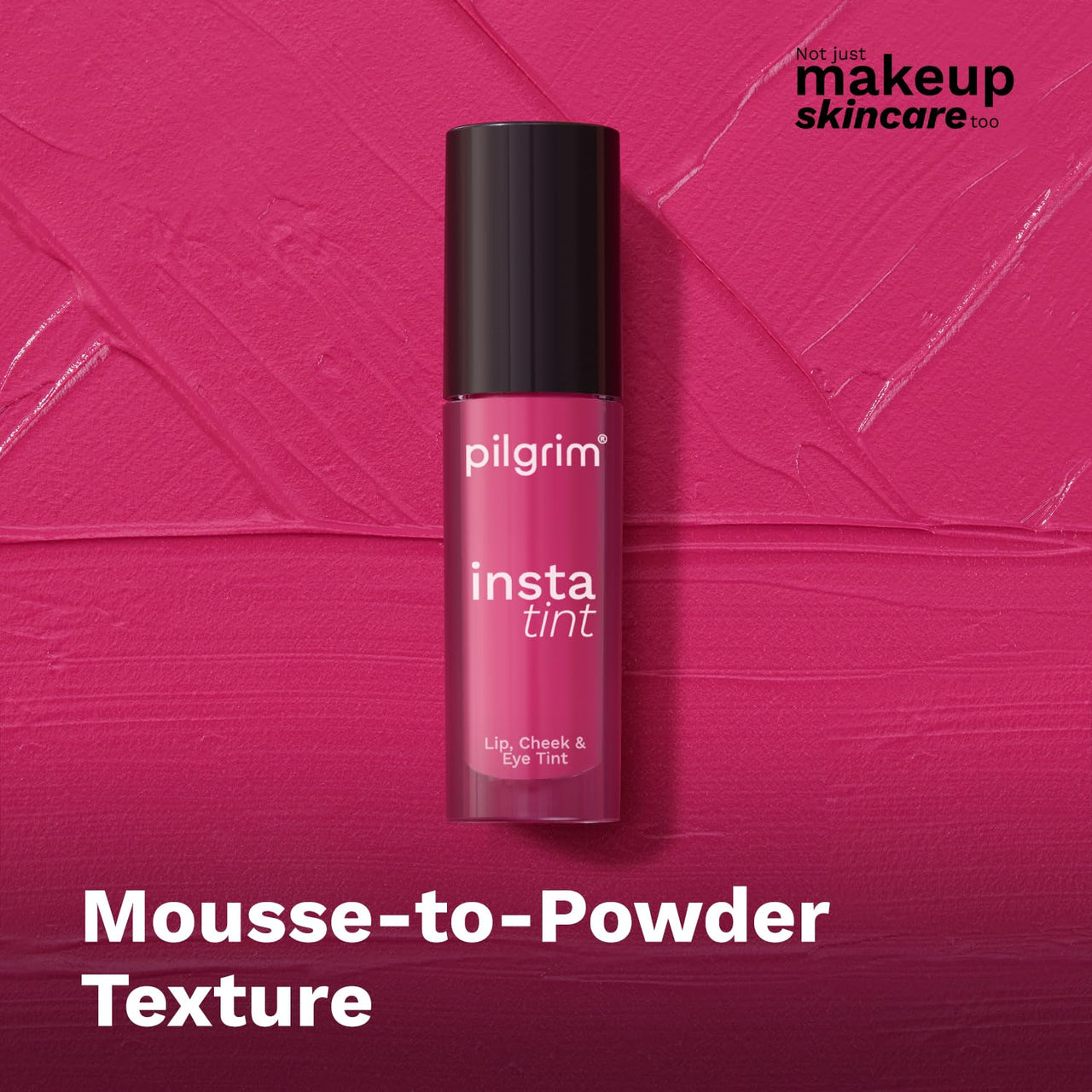 Pilgrim 3 In 1 Lip, Cheek And Eye Tint Cream With Goodness Of Spanish Squalane, Almond Oil, Avocado Oil And Macadamia Nut Oil | Long Lasting Nourisht | Blends Easily 2.5Gm (Pink Filter - 01)