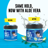 Set Wet Styling Hair Gel for Men - Casually Cool, 250gm | Medium Hold, High Shine | For Medium to Long Hair |No Alcohol, No Sulphate