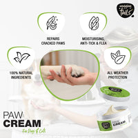Wagging Tails Paw Cream for Pets Natural Care 50g | Daily Use to Smooth and Repair Damaged Skin | Heals, Repairs, and Moisturizes Cracked Paws, Elbows, and Dry, Itchy Snouts of Dogs, Cats, and Puppies
