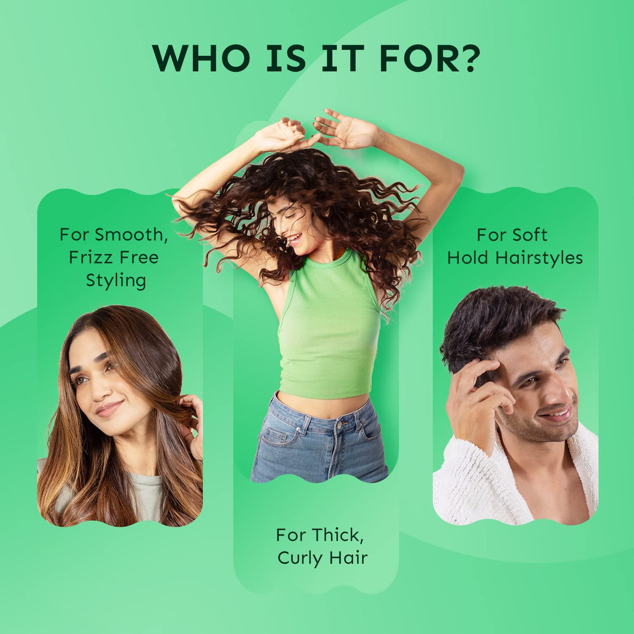 Arata Styling Hair Cream | For All Hair Types |Reduces Frizz & Tames Flyaways | Adds Soft Hold and Control to Short Hair | No Sulphate,Paraben,Silicone | 50ml