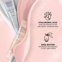 FACESCANADA Strobe Cream - Rose Gold,30Ml|Primer + Highlighter + Moisturizer|Shea Butter & Hyaluronic Acid|Intense Hydration|Flawless Radiant Dewy Skin|Illuminating & Glowing Makeup Base,3 Pieces