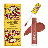 LoveChild Masaba Game On! - Ups & Downs - Mad Matte Liquid Lipstick, Rose Nude Velvet Smooth, Non-Sticky, Moisturised Lips, Lipsticks For All Skin Tones, 5Ml