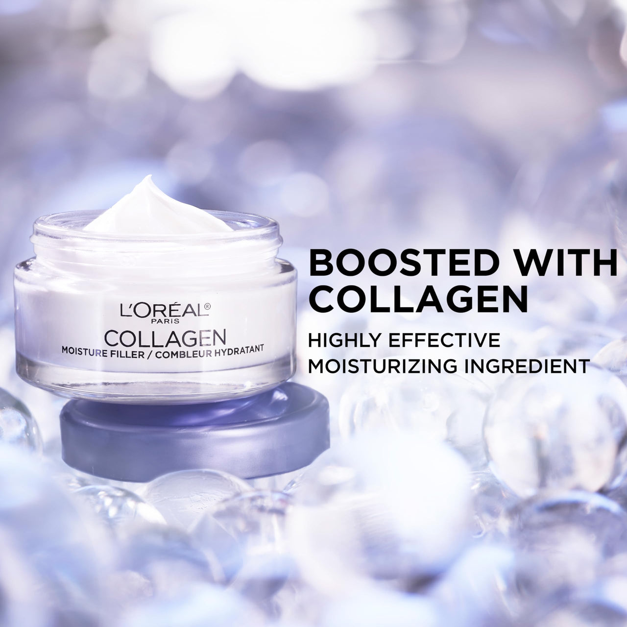 L'OREAL PARIS Collagen Face Moisturizer, Skin Care, Day And Night Cream, Anti-Aging Face Cream To Smooth Wrinkles, Non-Greasy 1. 7 Oz.