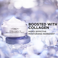 L'OREAL PARIS Collagen Face Moisturizer, Skin Care, Day And Night Cream, Anti-Aging Face Cream To Smooth Wrinkles, Non-Greasy 1. 7 Oz.