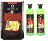 URBANMAC Fruit Vinegar Gel Hair Color Natural Hair Color Dye for Black Hair Dye(500ml x 2) - Black