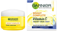 Garnier Bright Complete VITAMIN C Serum Cream UV, 45g & Garnier Bright Complete VITAMIN C YOGHURT Night Cream, 40g
