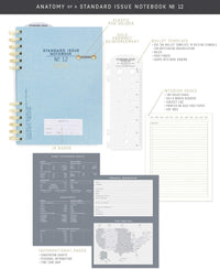 Designworks Ink Standard Issue No. 12 Dusty Pink Undated Planner Notebook Journal with Lined Pages, Elastic Pen Holder, and Durable Spiral Binding for Work, Writing, Journaling - 6