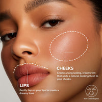 Mila Beaute BaeBee Lip & Cheek Tint I Creamy Formula, Matte Finish I Long Lasting I With Jojoba Oil (04 Fresh Red)