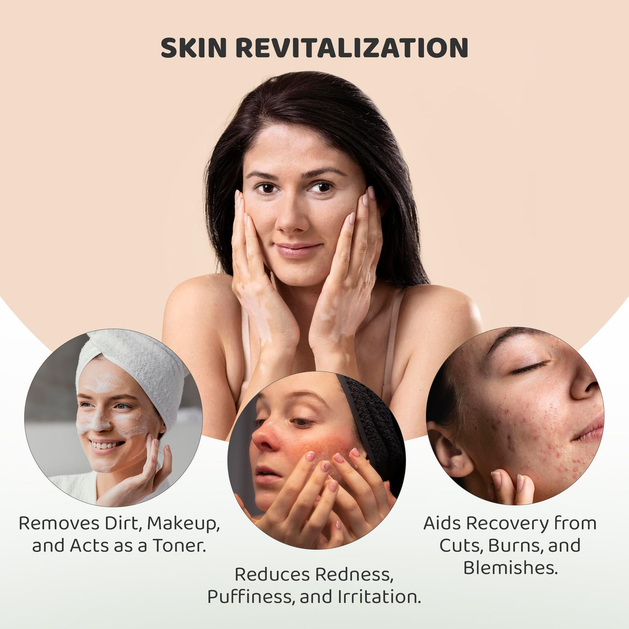 Rey Naturals Aqua Range | Roman Chamomile Plus Rice Toner For Glowing Skin - 100ml | Non-Oily Rice Water Toner Korean For Women & Men | Toner For Clear, Glass & Smooth Skin | For All Skin Types