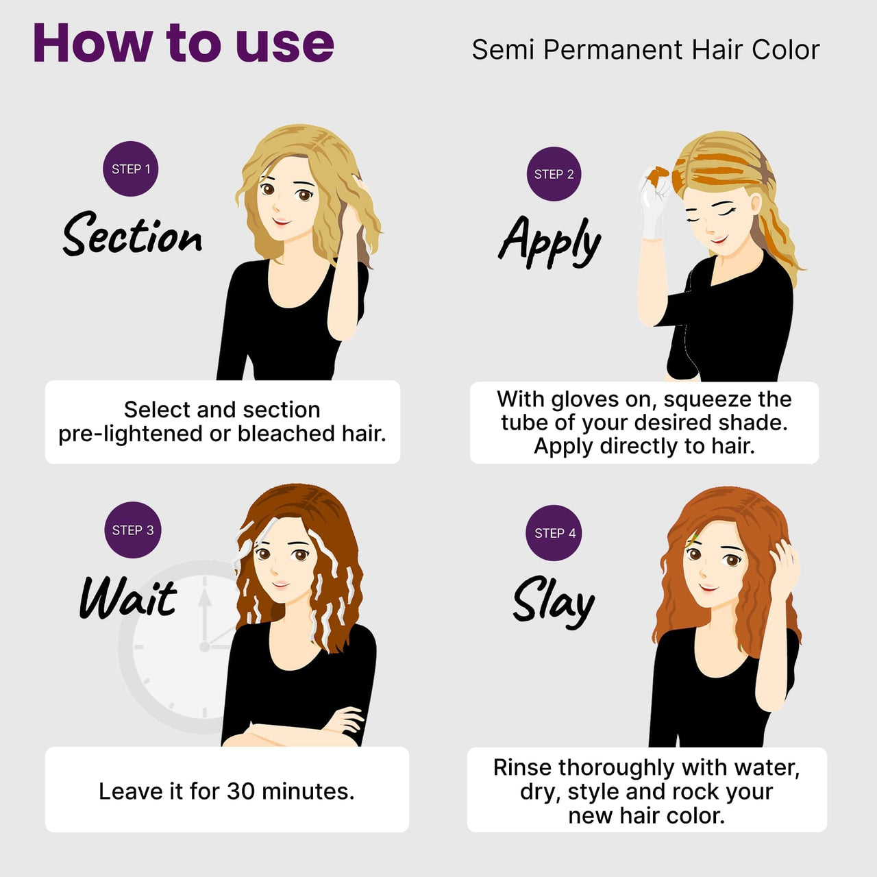 2.Oh! Italian- Ginger Spice Hair Color For Women & Men | Ammonia-Free DIY Semi Permanent Hair Color | Enriched with Argan Oil | Lasts upto 6-8 Washes | Pack of 2