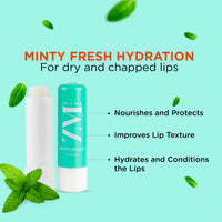 ZM Zayn & Myza Peppermint Lip Balm For Smile-ready Lips | with SPF Protection | Goodness of Almond Oil & Vitamin E | Moisturizes & Repairs Dry Lips, (4.5gm x 2) (Pack of 2)