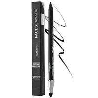 FACESCANADA Ultime Pro HD Intense Matte Lips + Primer - Tea Rose 10, 1.4G | 9Hr Long Stay & Ultime Pro Intense Gel Kajal 3-In-1 Kajal, Eyeliner, Smokey Eyeshadow, Pack Of 1