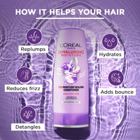 L'Oréal Paris Moisture Sealing Conditioner, With Hyaluronic Acid, For Dry & Dehydrated Hair, Adds Shine & Bounce, Hyaluron Moisture 72H, 71.5ml