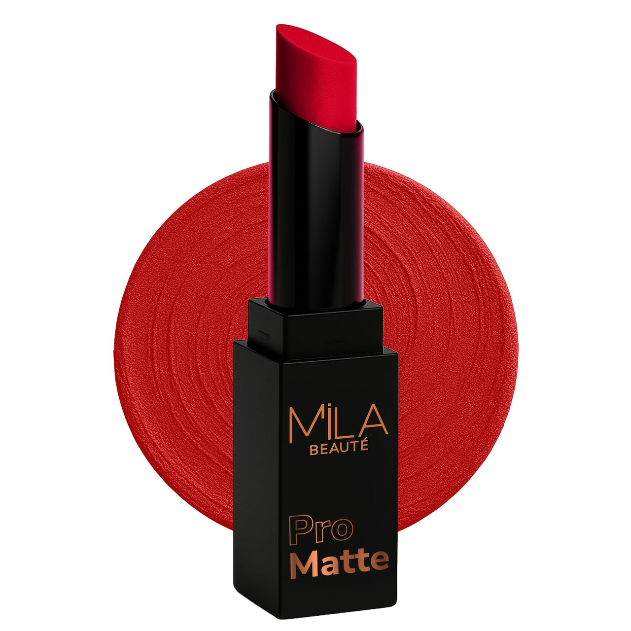 Mila Beauté Pro Matte Lipstick | Highly Pigmented & Long lasting | Semi Matte Finish | Light Weight Lipstick | Single Swipe Application | Luxurious Lip Color | Shade - (Mastani, 4.2g)