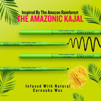 Daily Life Forever52 Amazonic Black Kajal (2pcs) 24Hr Long Stay | One Stroke Smooth Glide | Waterproof, Smudgeproof & Fadeproof | Intense Matte Finish - Safe for Eyes