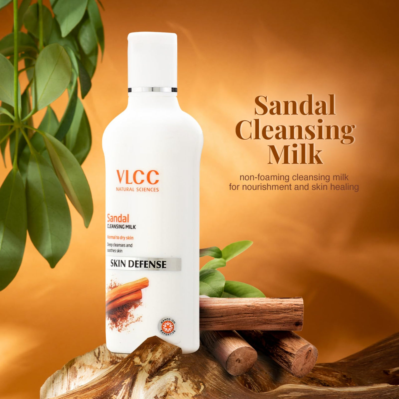 VLCC Rose Water Toner - 100ml and VLCC Sandal Cleansing Milk - 100ml | Tones & Rejuvenates Skin | Helps Maintain Skin's PH Balance | Deep Cleanses & Soothes Skin | With Rose, Aloe Vera, Sandal, Olive