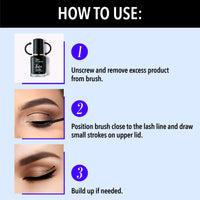 Blue Heaven Gentle Nail Paint Remover, 125 ml&Blue Heaven Get Bold Matte Finish Eyeliner (Black, 7 ml)