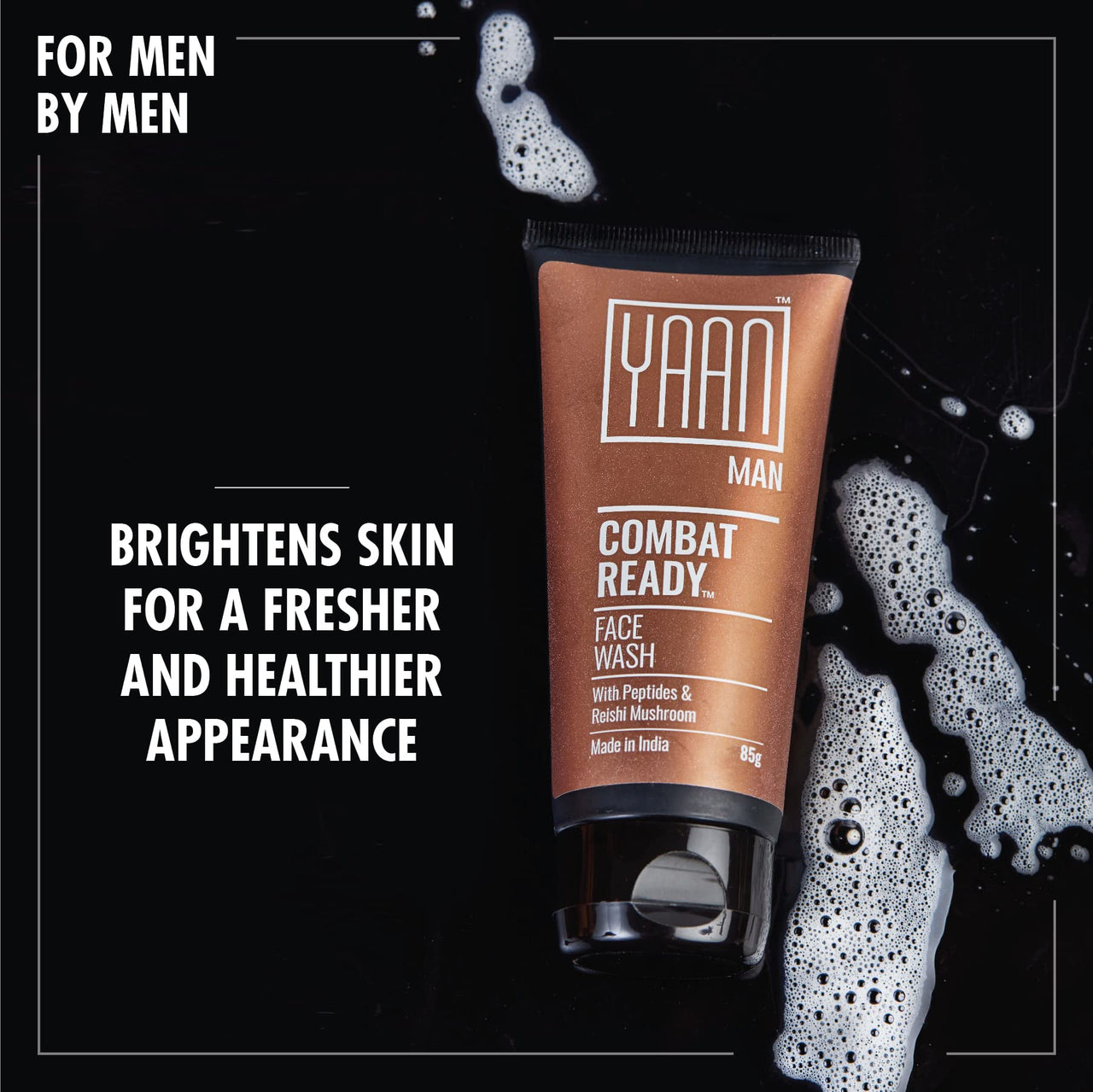 Yaan Man Face Wash, 85 g | Hydrating, Sulfate-Free, Gentle Cleanser for Men | For all skin types | Non-drying | Daily Use