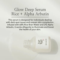[Beauty of Joseon] Glow Deep Serum Rice + Arbutin (30ml) – Korean Face Serum for Brightening, Even Skin Tone & Dark Spot Care