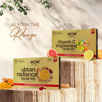 WOW Skin Science Ubtan Radiance Facial Kit for Glowing Skin|Helps Remove Tan and Gives Radiant Skin | 6 Easy Steps | Suitable for All Skin Types | Free Rose Water | Pack of 7