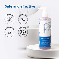 Be Bodywise 5% Niacinamide Brightening Body Wash | Hydrates & Deep Cleanses Skin | For Glowing & Hydrated Skin | With Aloe vera, Vitamin B3 & E | For All Skin Types | 250ml