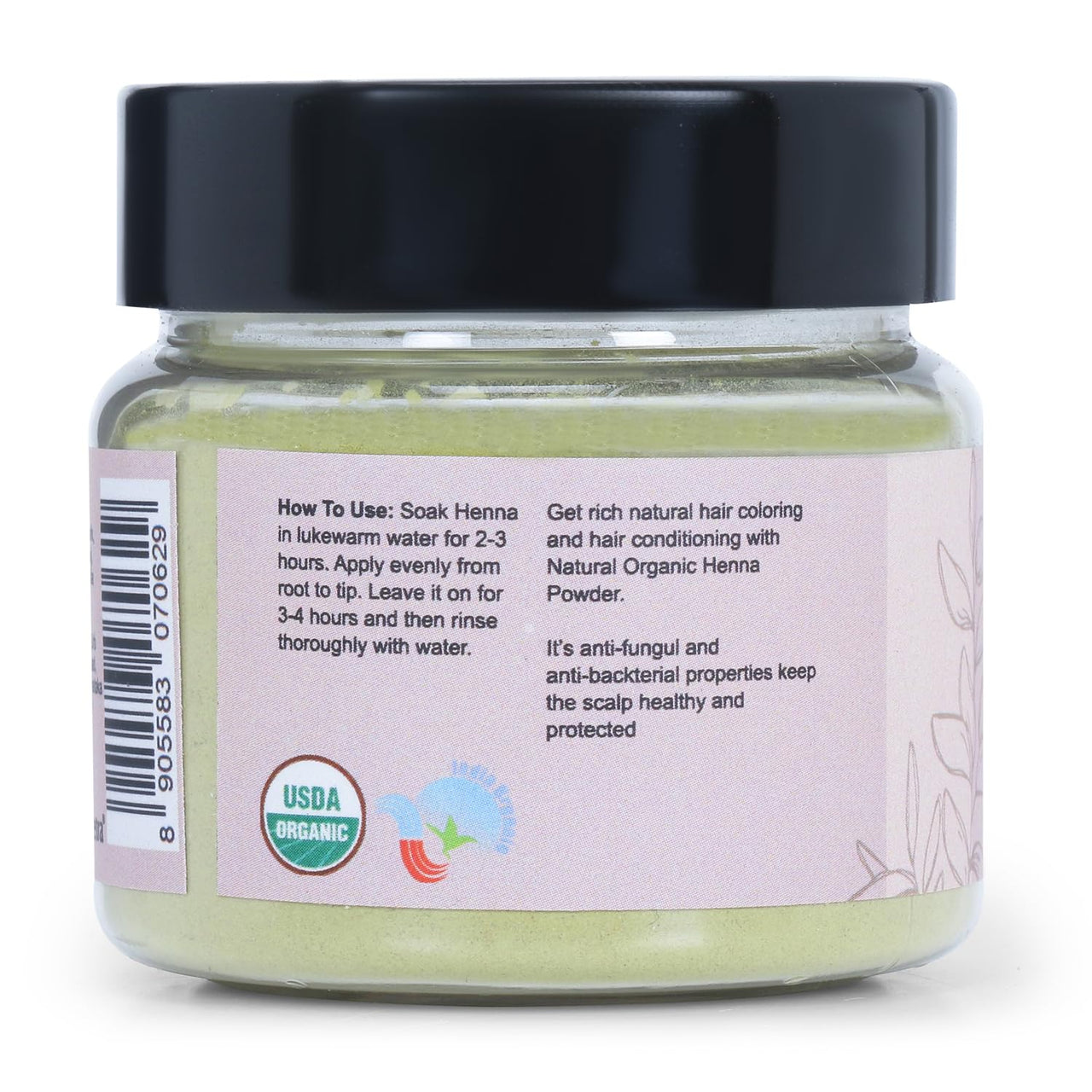 Organic Netra Henna Powder for Hair Colour, Pure and Natural Care for Lustrous Hair, Treats Scalp, Perfect Hair Conditioner, Cover Grey Hair, Chemical Free - 30g (Pack of 1)