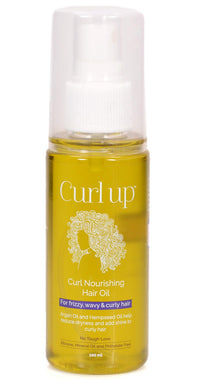 Curl Up Curl Nourishing Hair Oil -Light, Non-Greasy and Non-Sticky Oil for wavy and Curly hair I Paraffin waxes Free, Mineral Oil Free and Phthalate free,100 ML