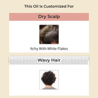 Vedix Customized Ayurvedic Men's Hair Oil for Growth - Vapra Root Stimulating Oil With Onion, Bhringraj, Valerian - For Dry Scalp & Wavy Hair - 100ml