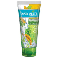 Everyuth Naturals Brightening Lemon & Cherry Face Wash, 150gm, Tube & Everyuth Naturals Anti Acne, Anti Marks Tulsi Turmeric Face Wash, 150gm, Tube