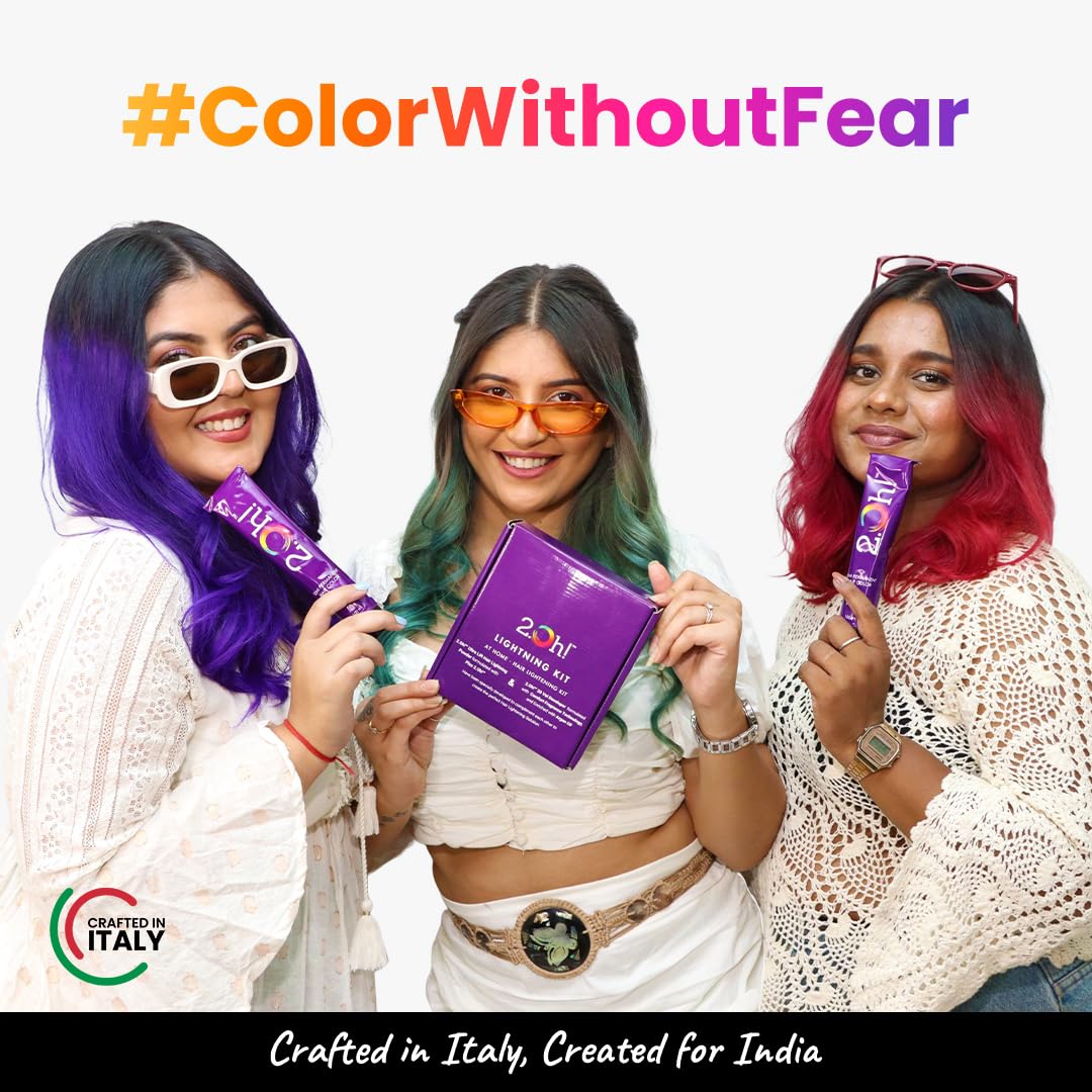 2.Oh! Italian- Steel Grey Hair Color For Women & Men | Ammonia-Free DIY Semi Permanent Hair Color | Enriched with Argan Oil | Lasts upto 5-6 Washes