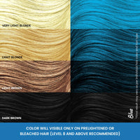 2.Oh! Italian- Blue Hair Color DIY Kit | Semi Permanent Hair Color + Hair Bleach for Hair Color | Hair Highlights for Women & Men | Hair Bleach with Plex & Argan oil| Lightening Kit