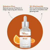 Man Matters Rejuv Face Serum | Radiant Skin, Fights Acne, Acne Scars, Aging & Dark Spots | 10% Niacinamide & 2% Kakadu Plum (The purest form of Vitamin C) | Co-created by Dermatologists | 30 ml