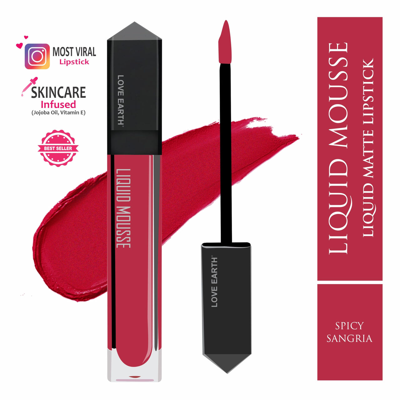 Love Earth Lipstick Spicy Sangria (Matte)