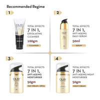 Olay Total Effects Day Cream | Fights 7 Signs of Ageing | With Niacinamide and Green Tea Extracts | Normal, Oily, Dry, Combination Skin | 20g