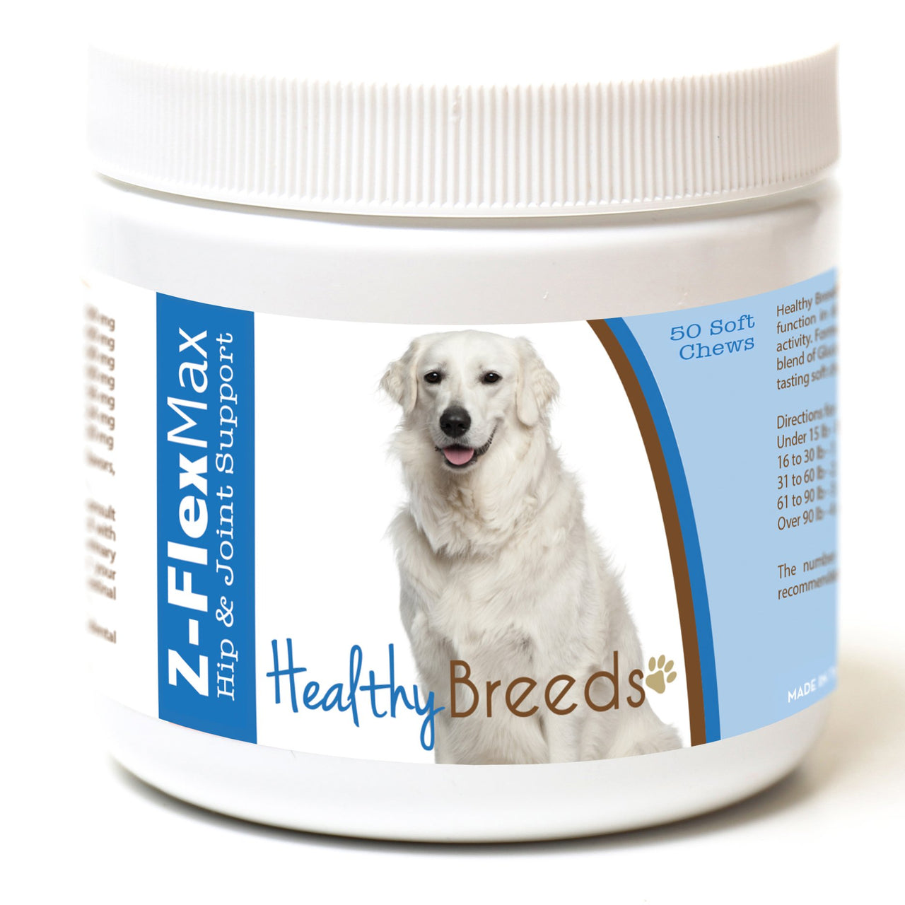 Healthy Breeds Kuvasz Z-Flex Max Hip and Joint Soft Chews 50 Count 50 Ct