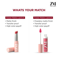 ZM Transfer-Proof Power Matte Finish, Liquid Lip Colour, Toasted Berry, 6 ml