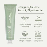 Mul Secrets 50 ml Revive Acne Facemask & Scrub - Acne Reduction, Scar & Dark Spot Lightening, Sebum & Oil Control - 2% Salicylic Acid, Manjistha & Aloe Vera - 15+ Uses