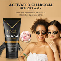 Globus Naturals Activated Charcoal Peel Off Mask Enriched with Vitamin-E and Argan Oil 100 gm