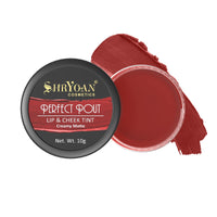 Shryoan Perfect Pout Lip and Cheek Tint Creamy Matte| Matte Lip & Cheek Tint with Easily Blendable and Light Weight, & Cruelty-Free (10g) (Shade 05)