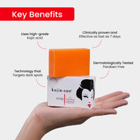 Kojie San Original Facial Beauty Soap - 65G, 2 Bars Per Pack - Guaranteed Authentic