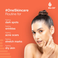 Bio-Oil 200 ml (Specialist Skin Care Oil - Scars, Stretch Mark, Ageing, Uneven Skin Tone) and 125 ml (Specialist Skin Care Oil - Scars, Stretch Mark, Ageing, Uneven Skin Tone), Combination Skin
