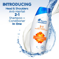 Head & Shoulders 2-in-1 Anti hairfall, Anti Dandruff Shampoo + Conditioner for Women & Men, With Almond Milk (340 ml)