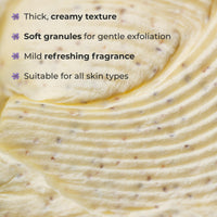 Naturali Ubtan Brightening Body Scrub | With Superfoods Saffron & Turmeric | Exfoliates | Removes Tan | Boosts Skin Glow | Paraben-free | For All Skin Types | 200gms