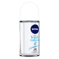 Nivea Deodorant Roll On, Fresh Natural for Men, 50ml And Face Wash, Oil Control, 10x Vitamin C for Men, 100g