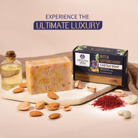 Ayouthveda Herbal Soap Combo (3 Pack) | Nuts & Saffron Soap, Indian Clay Soap & Charcoal Detox Soap | Handmade for Glowing, Rejuvenated & Healthy Skin