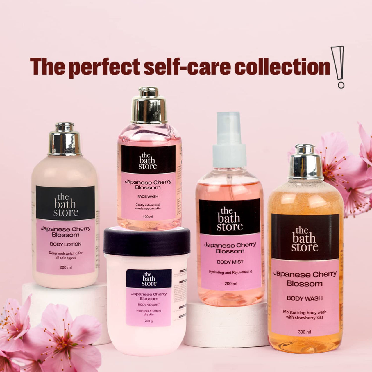 The Bath Store Japanese Cherry Blossom Body Lotion for Women & Men | Body Moisturizer for Oily Skin & Dry Skin - Deep Moisture, Non Sticky Body Lotion | Moisturizer for Body - 200ml